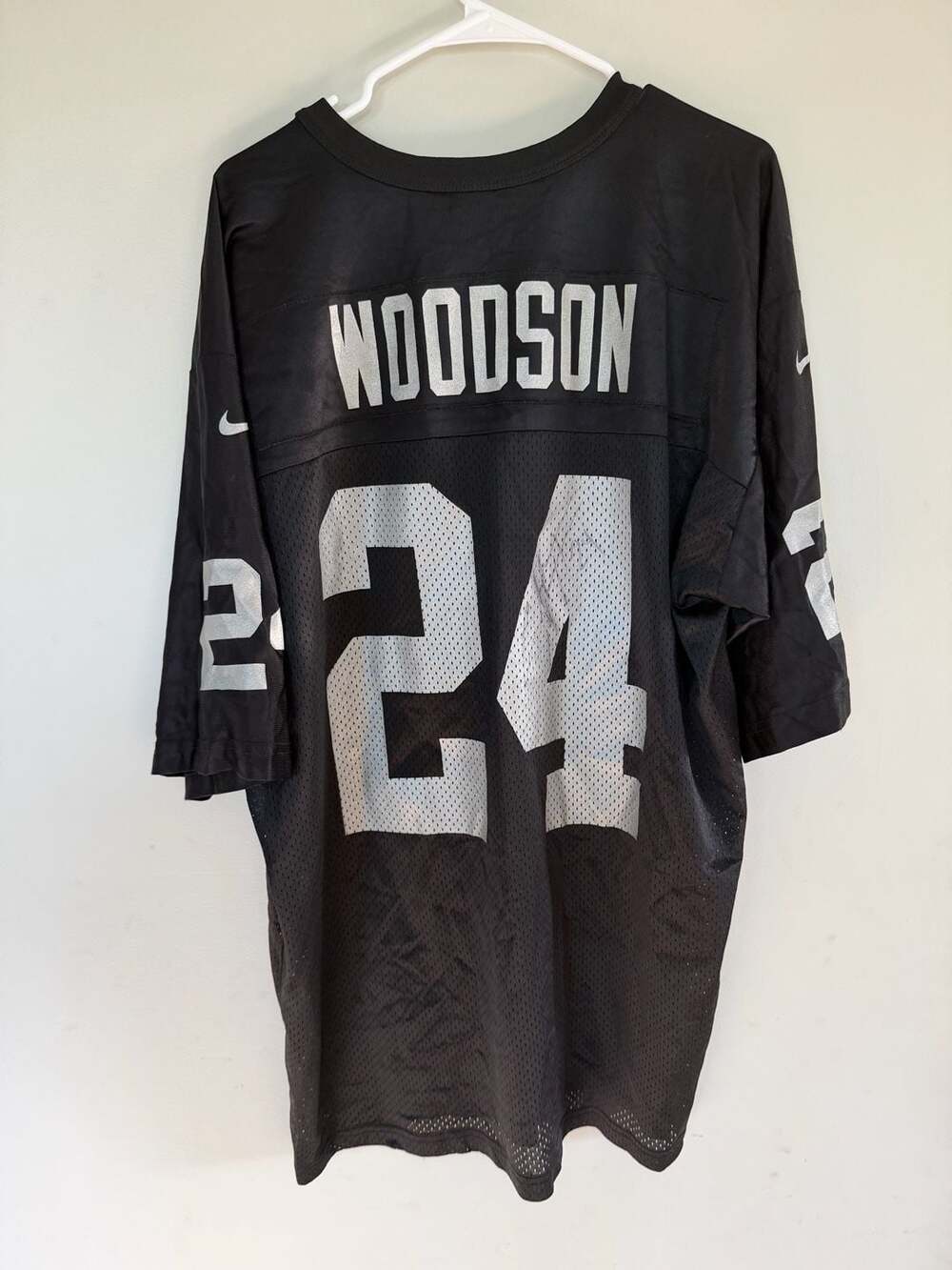 Nike Oakland Raiders Charles Woodson Jersey. Autographed, but unauthenticated